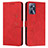 Coque Portefeuille Livre Cuir Etui Clapet Y03X pour Realme C35 Rouge