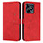 Coque Portefeuille Livre Cuir Etui Clapet Y03X pour Realme C53 India Rouge