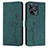 Coque Portefeuille Livre Cuir Etui Clapet Y03X pour Realme C53 India Vert