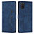 Coque Portefeuille Livre Cuir Etui Clapet Y03X pour Samsung Galaxy A02s Bleu