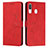 Coque Portefeuille Livre Cuir Etui Clapet Y03X pour Samsung Galaxy A30 Rouge