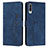 Coque Portefeuille Livre Cuir Etui Clapet Y03X pour Samsung Galaxy A30S Bleu