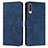 Coque Portefeuille Livre Cuir Etui Clapet Y03X pour Samsung Galaxy A70 Bleu