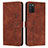 Coque Portefeuille Livre Cuir Etui Clapet Y03X pour Samsung Galaxy F02S SM-E025F Marron