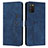 Coque Portefeuille Livre Cuir Etui Clapet Y03X pour Samsung Galaxy M02s Bleu