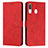 Coque Portefeuille Livre Cuir Etui Clapet Y03X pour Samsung Galaxy M10S Rouge