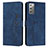 Coque Portefeuille Livre Cuir Etui Clapet Y03X pour Samsung Galaxy Note 20 5G Bleu