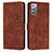 Coque Portefeuille Livre Cuir Etui Clapet Y03X pour Samsung Galaxy Note 20 5G Marron