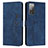 Coque Portefeuille Livre Cuir Etui Clapet Y03X pour Samsung Galaxy S20 FE 4G Bleu