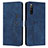 Coque Portefeuille Livre Cuir Etui Clapet Y03X pour Sony Xperia 10 IV SO-52C Bleu