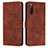 Coque Portefeuille Livre Cuir Etui Clapet Y03X pour Sony Xperia 10 IV SO-52C Marron