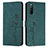 Coque Portefeuille Livre Cuir Etui Clapet Y03X pour Sony Xperia 10 IV SO-52C Vert