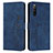 Coque Portefeuille Livre Cuir Etui Clapet Y03X pour Sony Xperia 10 IV SOG07 Bleu