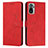 Coque Portefeuille Livre Cuir Etui Clapet Y03X pour Xiaomi Poco M5S Rouge