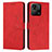 Coque Portefeuille Livre Cuir Etui Clapet Y03X pour Xiaomi Redmi 10 India Rouge