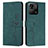 Coque Portefeuille Livre Cuir Etui Clapet Y03X pour Xiaomi Redmi 10C 4G Vert