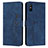 Coque Portefeuille Livre Cuir Etui Clapet Y03X pour Xiaomi Redmi 9AT Bleu