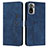 Coque Portefeuille Livre Cuir Etui Clapet Y03X pour Xiaomi Redmi Note 10 4G Bleu