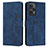 Coque Portefeuille Livre Cuir Etui Clapet Y03X pour Xiaomi Redmi Note 12 Turbo 5G Bleu