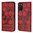 Coque Portefeuille Livre Cuir Etui Clapet Y04B pour Samsung Galaxy F02S SM-E025F Rouge