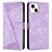 Coque Portefeuille Livre Cuir Etui Clapet Y04X pour Apple iPhone 13 Violet