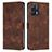 Coque Portefeuille Livre Cuir Etui Clapet Y04X pour Realme 9 5G Marron