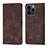 Coque Portefeuille Livre Cuir Etui Clapet Y05B pour Apple iPhone 13 Pro Max Marron