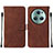 Coque Portefeuille Livre Cuir Etui Clapet Y05B pour Huawei Honor Magic5 Pro 5G Marron