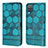 Coque Portefeuille Livre Cuir Etui Clapet Y05B pour Samsung Galaxy A12 Nacho Cyan