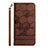 Coque Portefeuille Livre Cuir Etui Clapet Y05B pour Samsung Galaxy A13 5G Marron