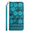 Coque Portefeuille Livre Cuir Etui Clapet Y05B pour Samsung Galaxy F02S SM-E025F Cyan