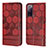 Coque Portefeuille Livre Cuir Etui Clapet Y05B pour Samsung Galaxy S20 FE 4G Rouge