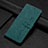 Coque Portefeuille Livre Cuir Etui Clapet Y06X pour Google Pixel 6a 5G Vert