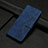 Coque Portefeuille Livre Cuir Etui Clapet Y06X pour Motorola Moto G53j 5G Bleu