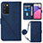 Coque Portefeuille Livre Cuir Etui Clapet Y07B pour Samsung Galaxy F02S SM-E025F Bleu