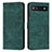 Coque Portefeuille Livre Cuir Etui Clapet Y07X pour Google Pixel 6a 5G Vert