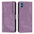 Coque Portefeuille Livre Cuir Etui Clapet Y07X pour Motorola Moto E22S Violet