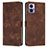 Coque Portefeuille Livre Cuir Etui Clapet Y07X pour Motorola Moto Edge 30 Neo 5G Marron