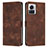 Coque Portefeuille Livre Cuir Etui Clapet Y07X pour Motorola Moto Edge 30 Ultra 5G Marron