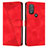 Coque Portefeuille Livre Cuir Etui Clapet Y07X pour Motorola Moto G Play Gen 2 Rouge