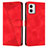 Coque Portefeuille Livre Cuir Etui Clapet Y07X pour Motorola Moto G53j 5G Rouge