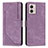 Coque Portefeuille Livre Cuir Etui Clapet Y07X pour Motorola Moto G53j 5G Violet