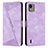 Coque Portefeuille Livre Cuir Etui Clapet Y07X pour Nokia C110 Violet