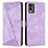 Coque Portefeuille Livre Cuir Etui Clapet Y07X pour Nokia C210 Violet