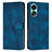Coque Portefeuille Livre Cuir Etui Clapet Y07X pour Oppo A58 4G Bleu