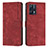 Coque Portefeuille Livre Cuir Etui Clapet Y07X pour Realme 9 4G Rouge