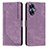 Coque Portefeuille Livre Cuir Etui Clapet Y07X pour Realme Narzo N55 Violet