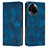 Coque Portefeuille Livre Cuir Etui Clapet Y07X pour Realme V50 5G Bleu