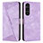 Coque Portefeuille Livre Cuir Etui Clapet Y07X pour Sony Xperia 1 V Violet