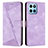 Coque Portefeuille Livre Cuir Etui Clapet Y08X pour Huawei Honor X6 Violet